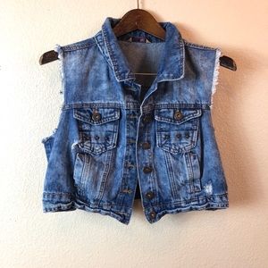 Highway Jeans || Denim CutOff Crop Jacket